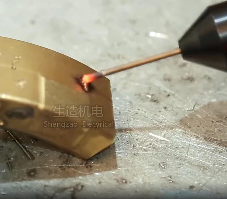 电火花堆焊修复机；黄铜件缺陷修复操作视频